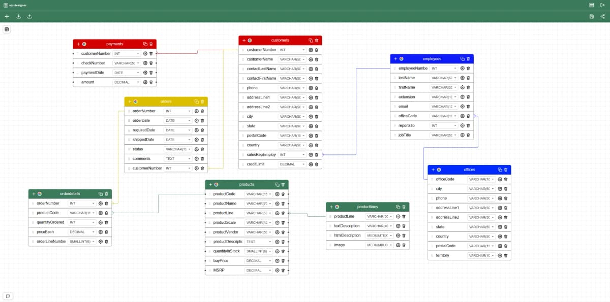 SQL Designer screenshot 1