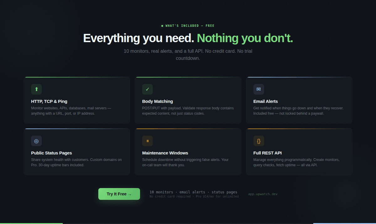 UpWatch screenshot 3