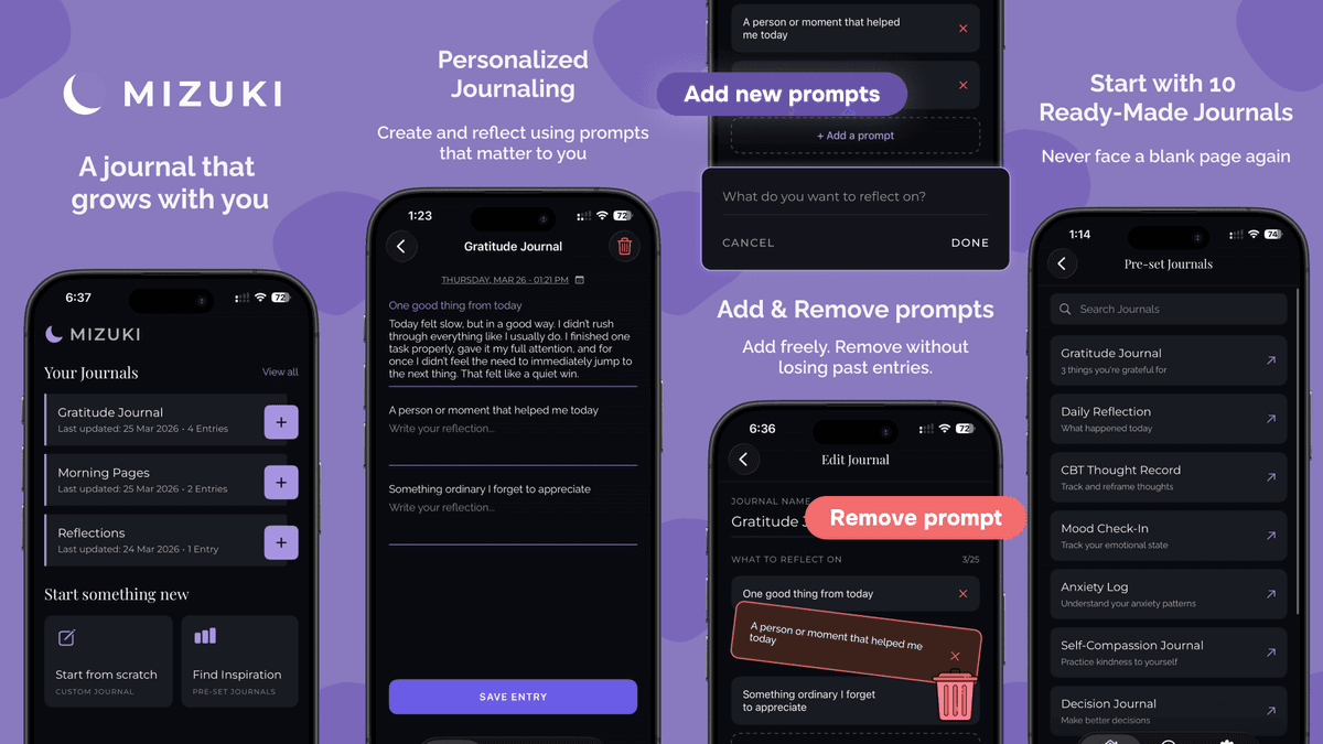 Mizuki - Flexible Journal screenshot 1