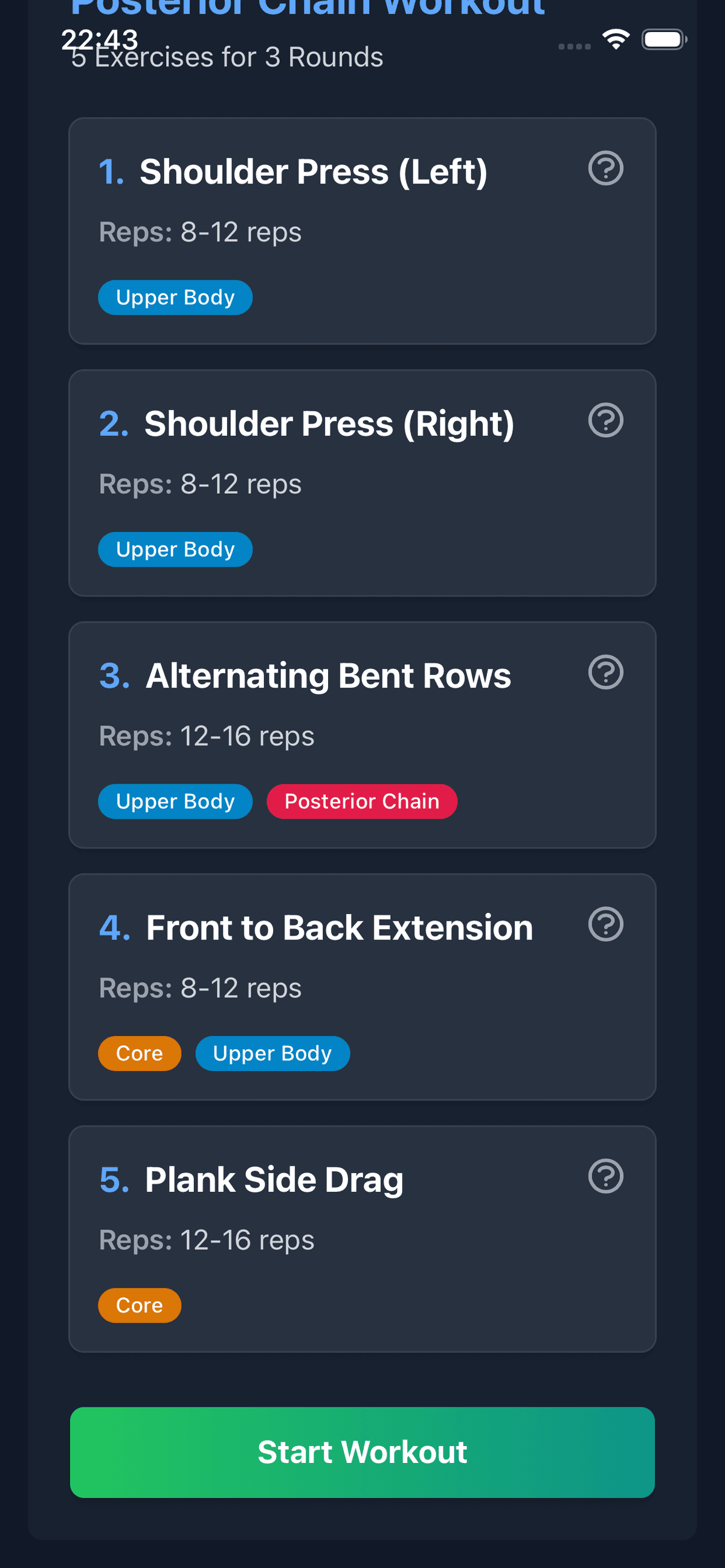 Kettlebell EMOM Builder screenshot 2
